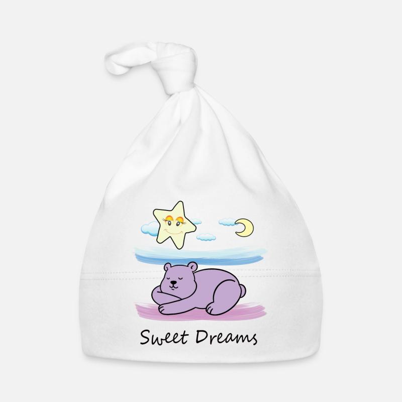 Cute teddy bear Organic Baby Cap