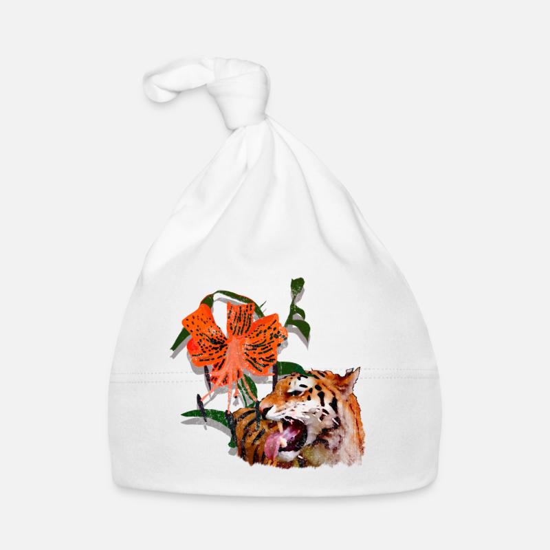 Tiger Lily Organic Baby Cap