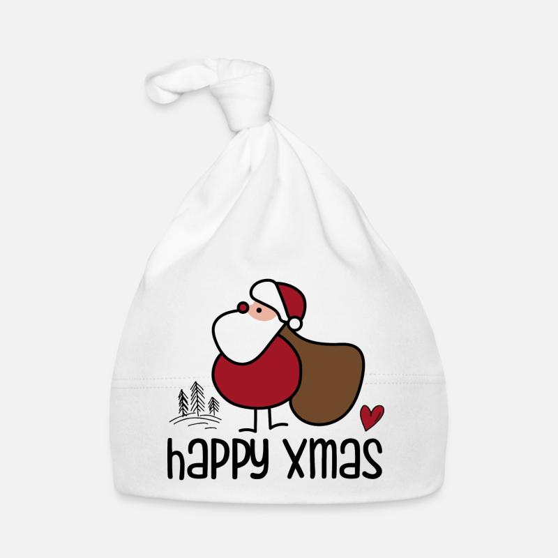 Schlichter Weihnachts-Santa mit Sack Baby Bio-Mütze