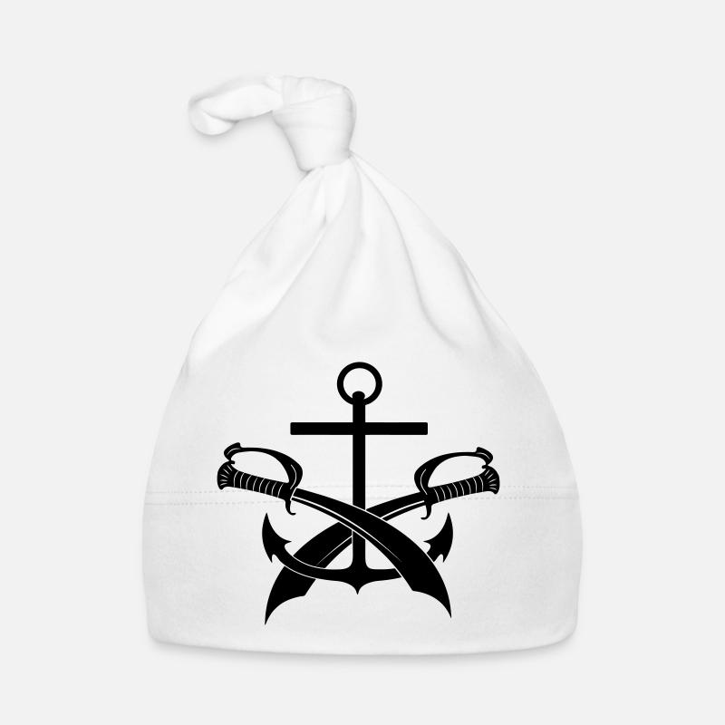 Ancre et deux épées Bonnet bio Bébé