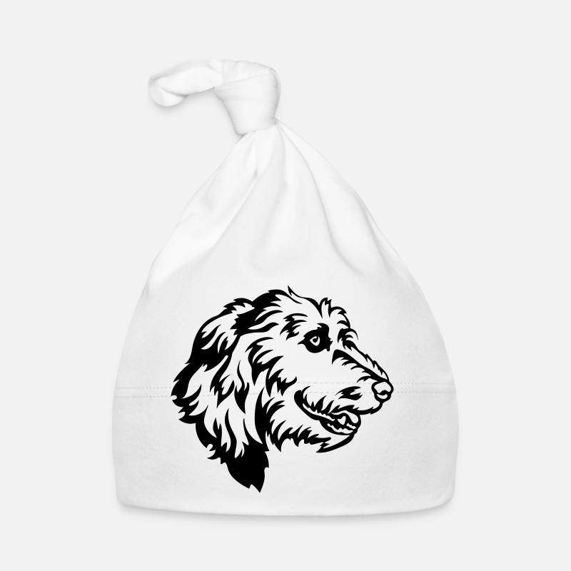 Irish Wolfhound Head Organic Baby Cap