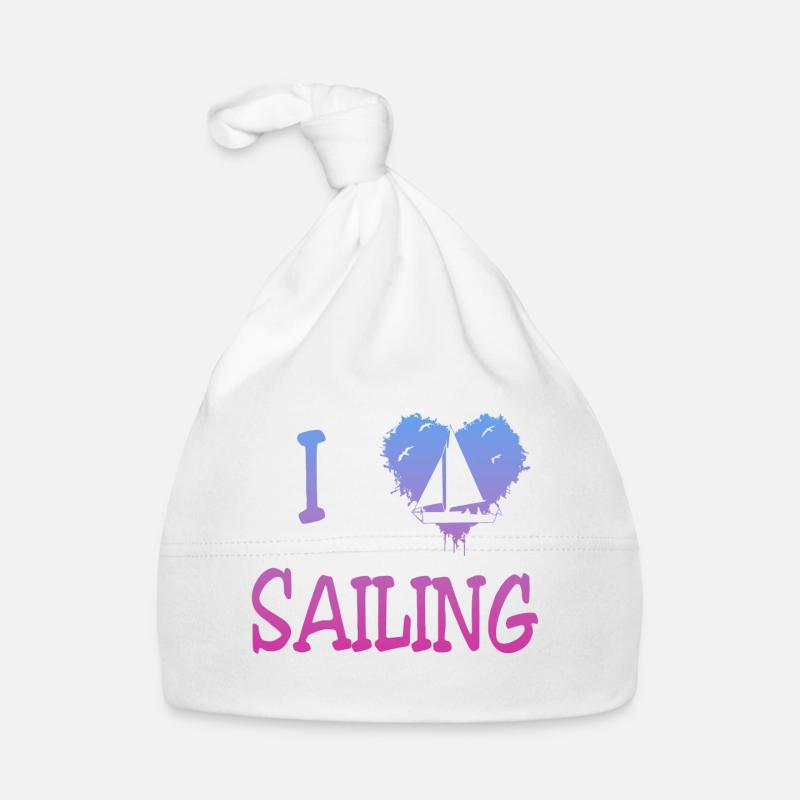 i love sailing Baby Bio-Mütze