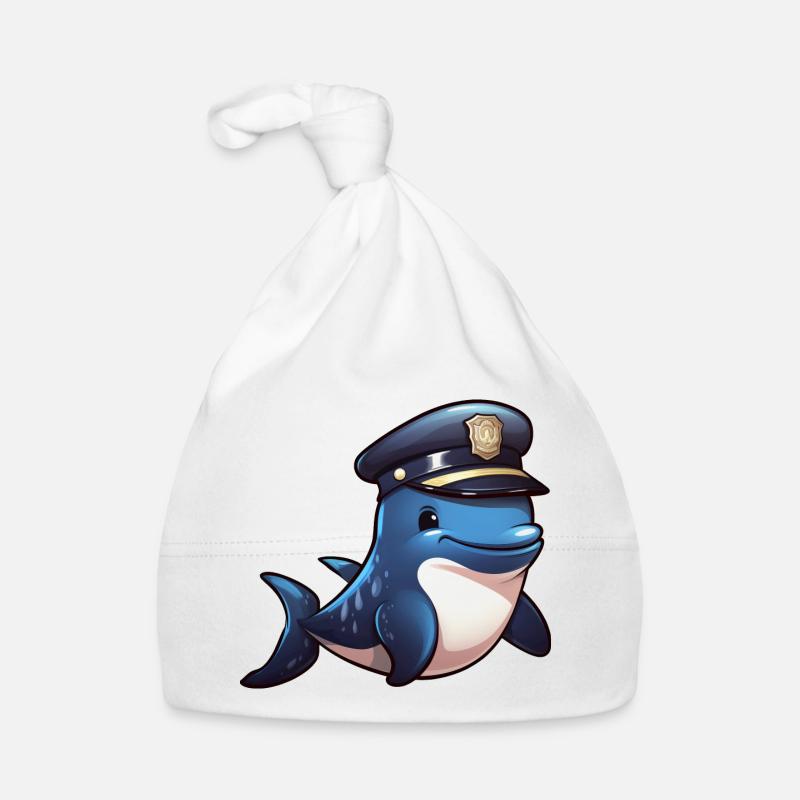 Polizei Wal Baby Bio-Mütze