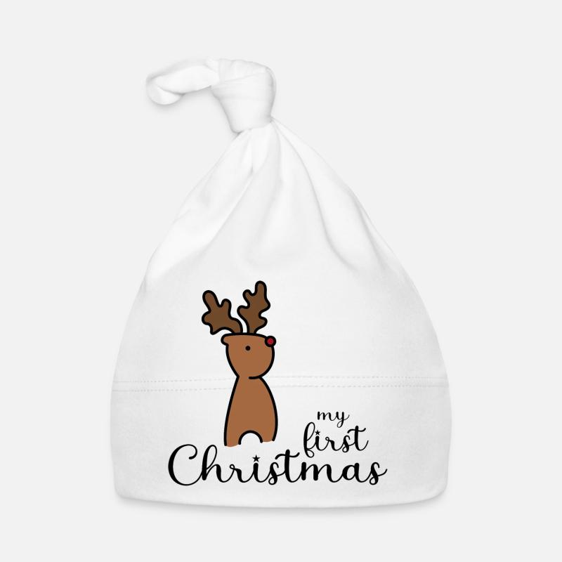 my first christmas design Baby Bio-Mütze