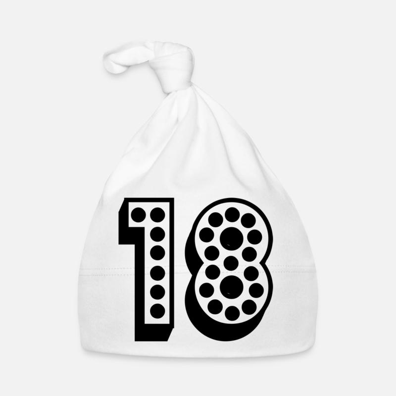 18. 18 ANS. 18e ANNIVERSAIRE. ANNIVERSAIRE 18 ANS. Bonnet bio Bébé
