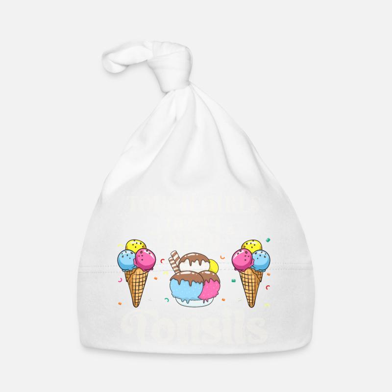 Harte Mädchen Brauchen Keine Mandeln Eiscreme Baby Bio-Mütze