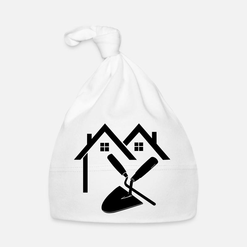 Construction de maison joint maçon clou et truelle Bonnet bio Bébé