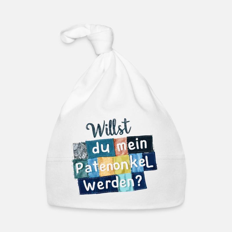 Willst du mein Patenonkel werden Baby Bio-Mütze