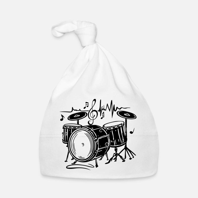 Drums Drums with heartbeat Organic Baby Cap