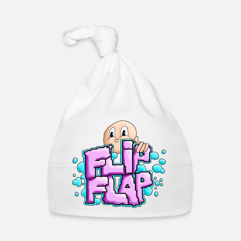 Spaßiger Graffiti-Bubble Flip Baby Bio-Mütze