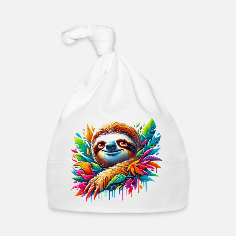 Sloth Organic Baby Cap