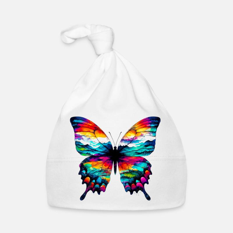 Schmetterling Baby Bio-Mütze