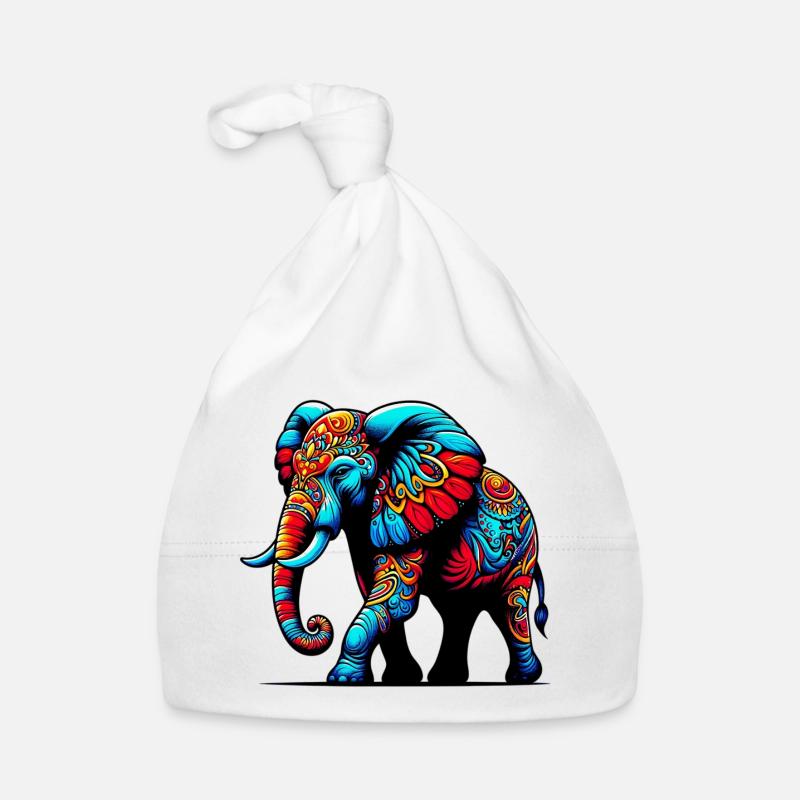 Elephant Organic Baby Cap