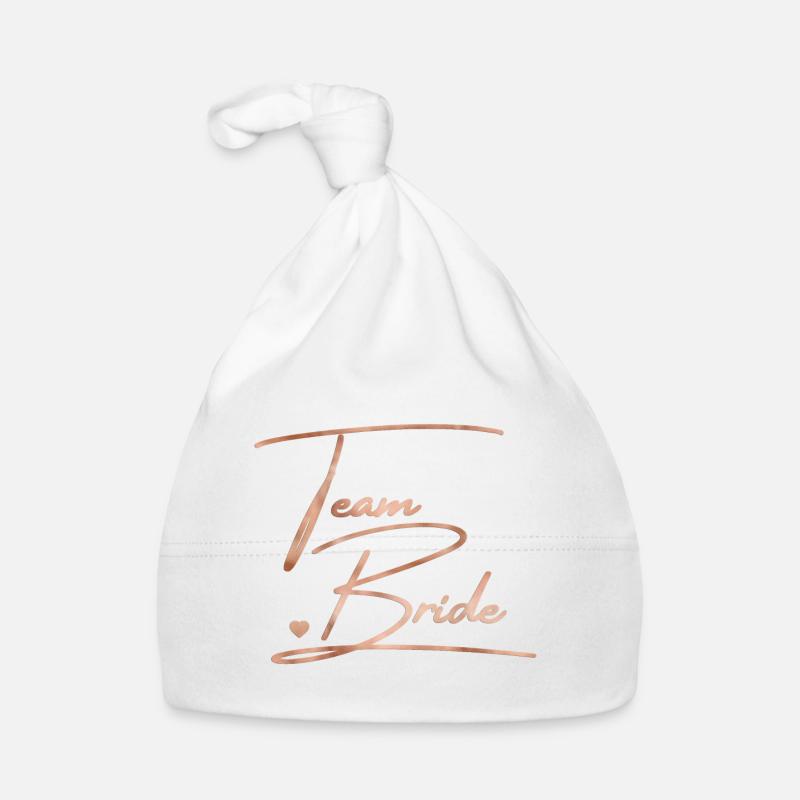 L’équipe de la mariée ! Personnalisable Bonnet bio Bébé