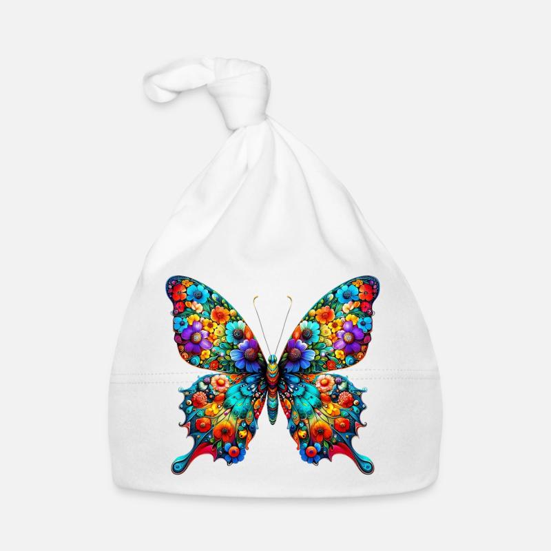 Schmetterling Baby Bio-Mütze
