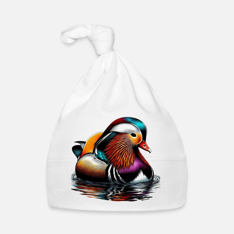 Mandarin duck Organic Baby Cap
