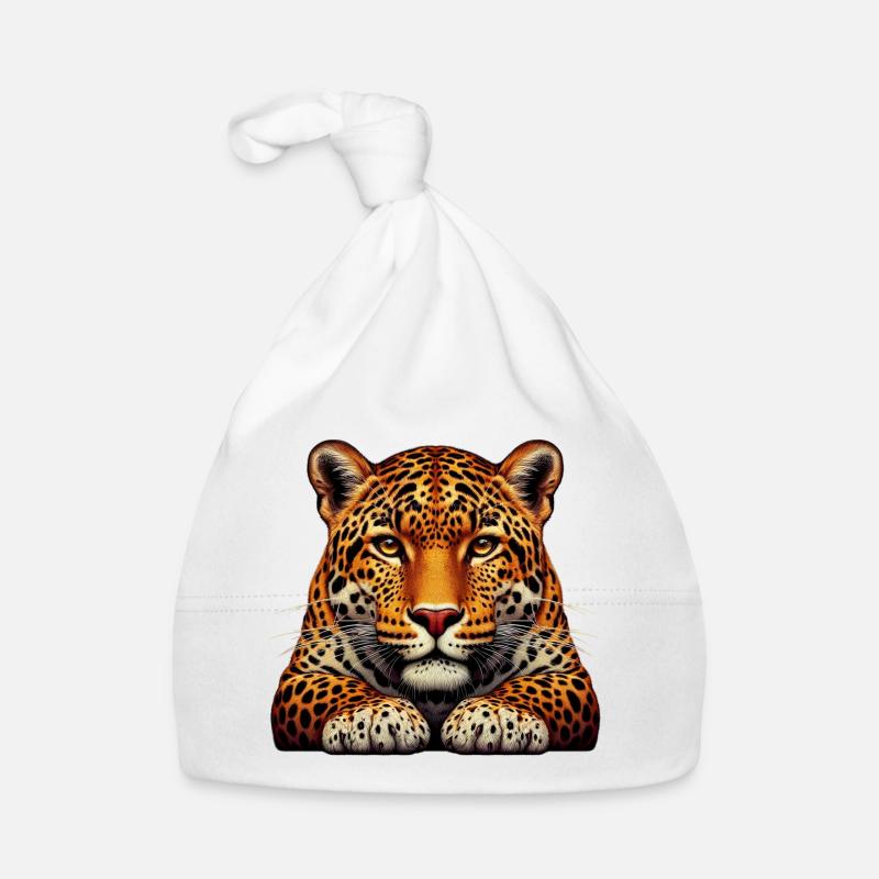 Leopard Organic Baby Cap