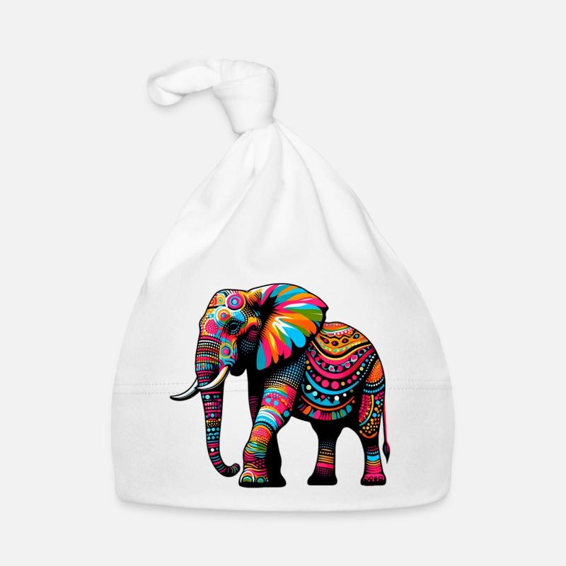 Elephant Organic Baby Cap