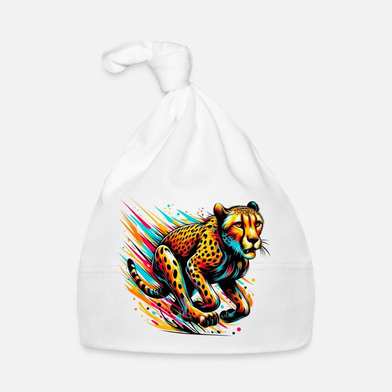 Cheetah Organic Baby Cap