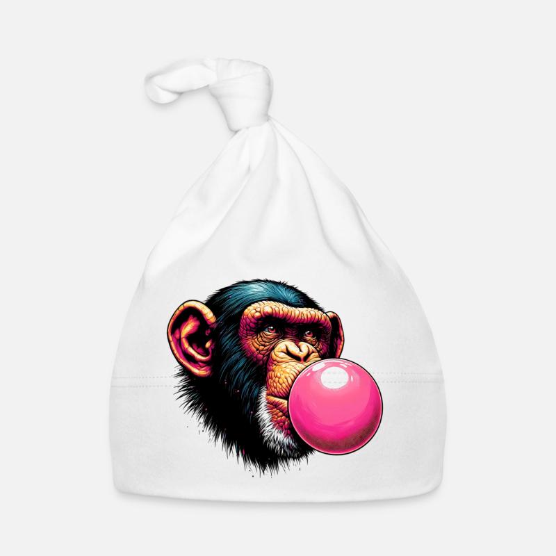 Monkey Organic Baby Cap