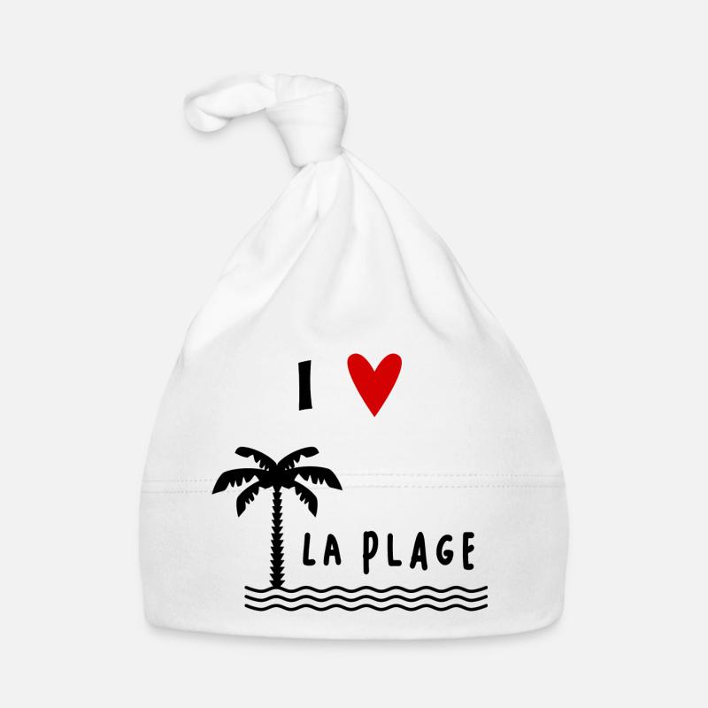 RETRAITE. VACANCES. RETRAITE. RETRAITEE. RETRAITE. - Bonnet bio Bébé - blanc