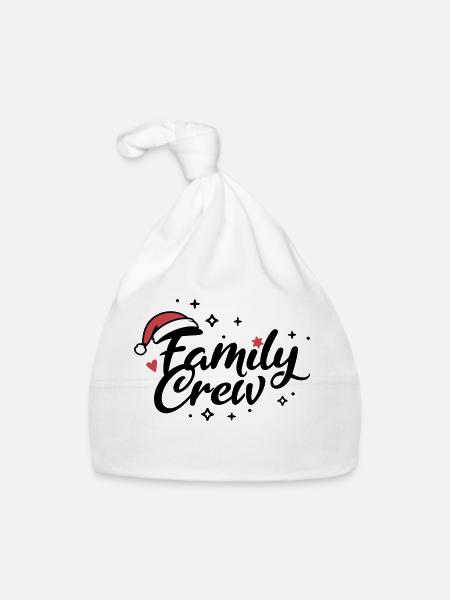 Équipage familial Noël - Bonnet bio Bébé - blanc - Devant