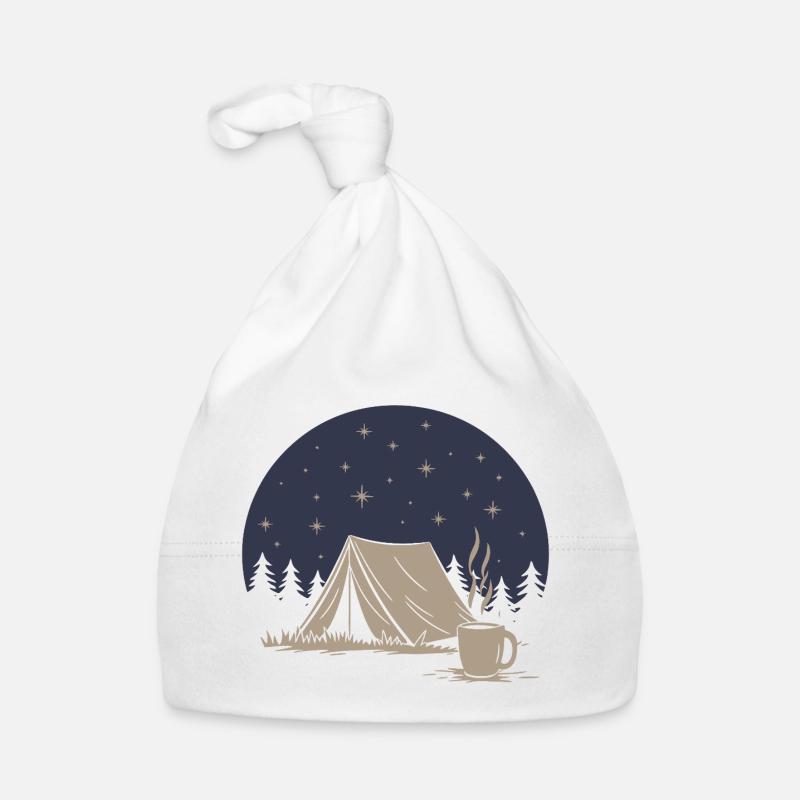 Camping and Coffee Organic Baby Cap