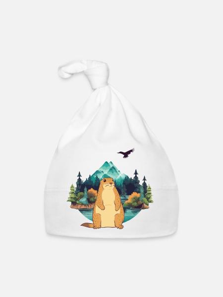 Marmot - Organic Baby Cap - white - Front