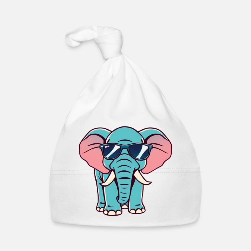 Elephant Organic Baby Cap
