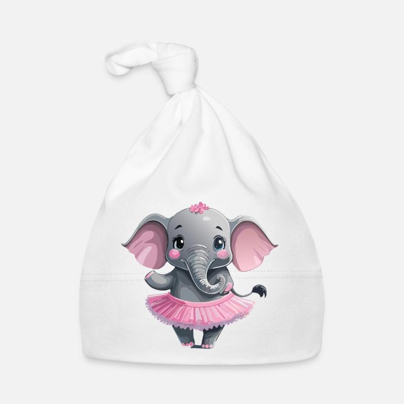 Elefant_im_Tuettue4 Organic Baby Cap