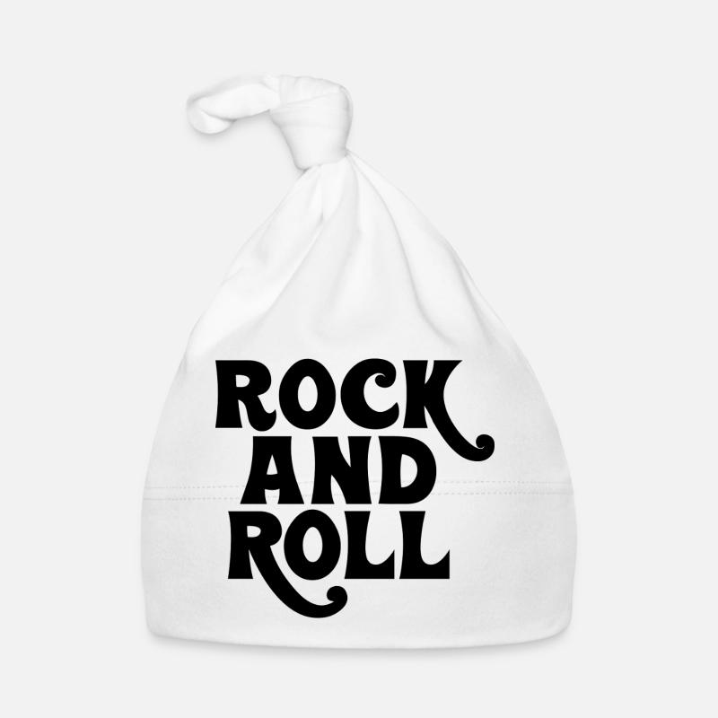 Rock and Roll bold logo design Organic Baby Cap