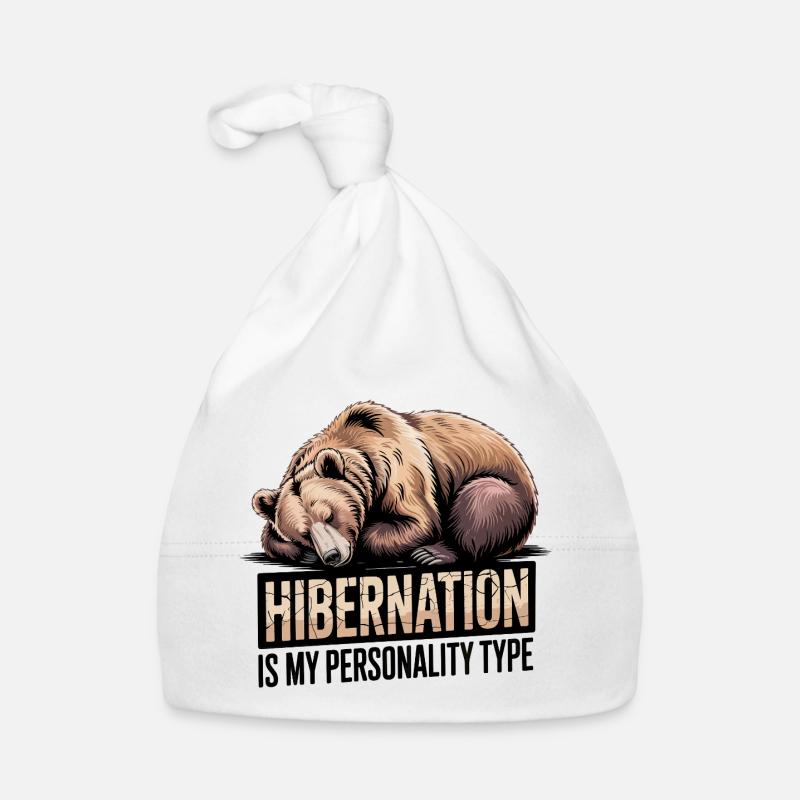 Winterschlaf Bär Baby Bio-Mütze