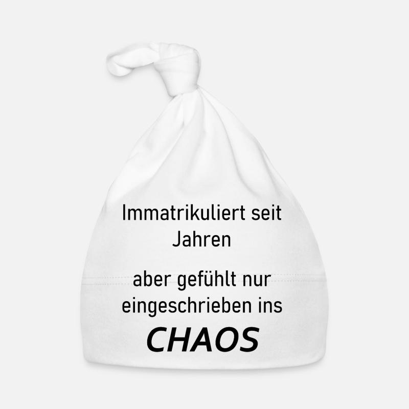 University slogan "Enrolled in chaos" Students Organic Baby Cap