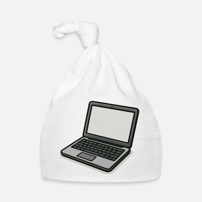 Vintage style laptop Organic Baby Cap