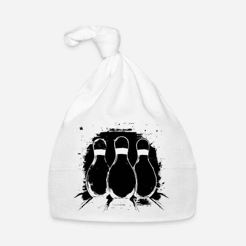 Bowling Grafik Baby Bio-Mütze