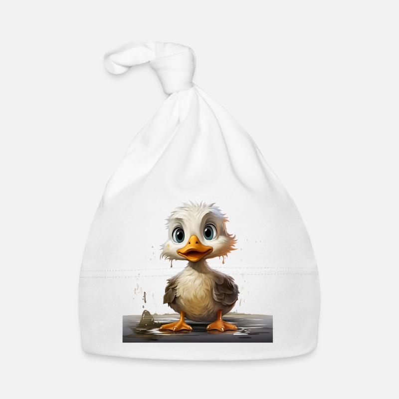 Schmutziges Entchen Baby Bio-Mütze