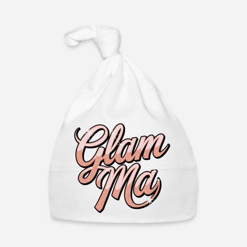 Glam Mad Glitter Script Organic Baby Cap