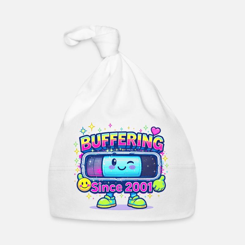 Y2K Retro – Buffering Since 2001 Baby Bio-Mütze