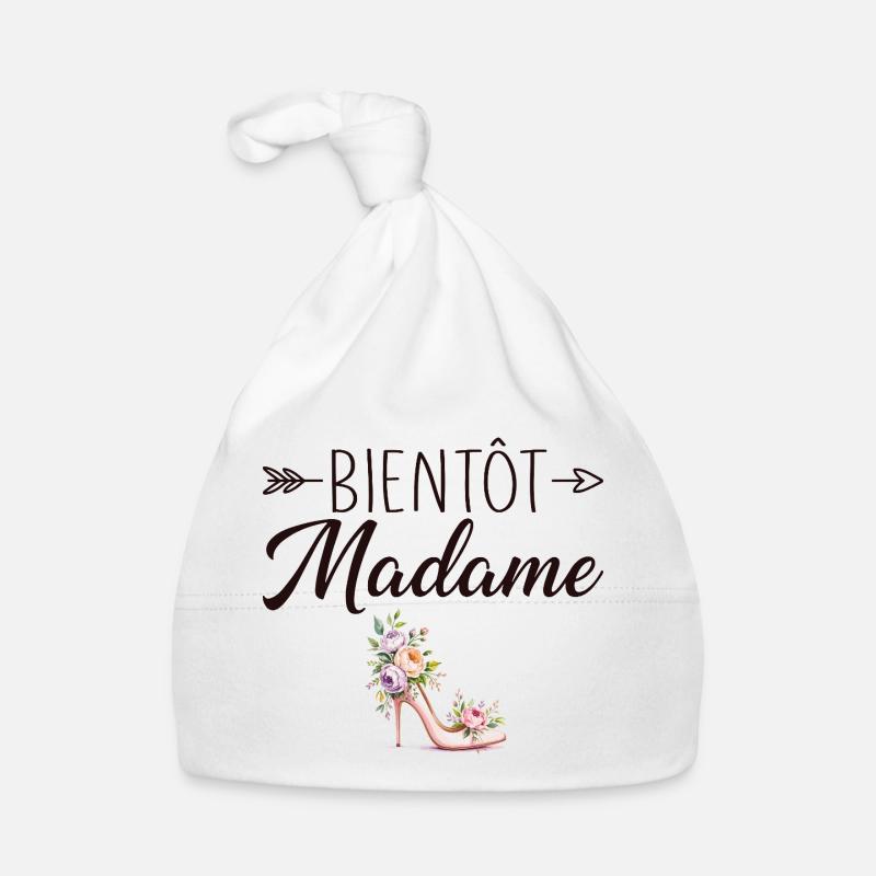 Madame Wedding Bachelorette Party Bride Organic Baby Cap