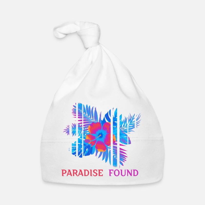 Hibiscus Neon Paradise Found Organic Baby Cap