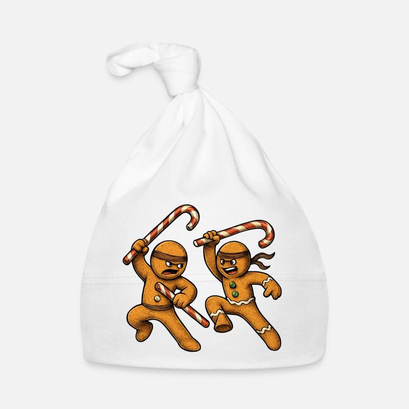 Christmas gingerbread men Organic Baby Cap