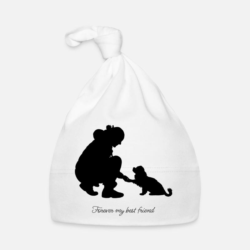 Mein_bester_Freund_schwarz Baby Bio-Mütze