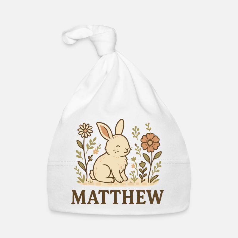 Matthew - Baby Bio-Mütze - Weiß