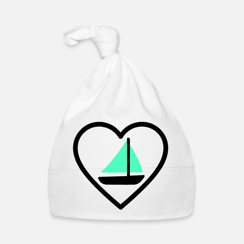 Cuore Vela – Passione Navigazione Baby Bio-Mütze