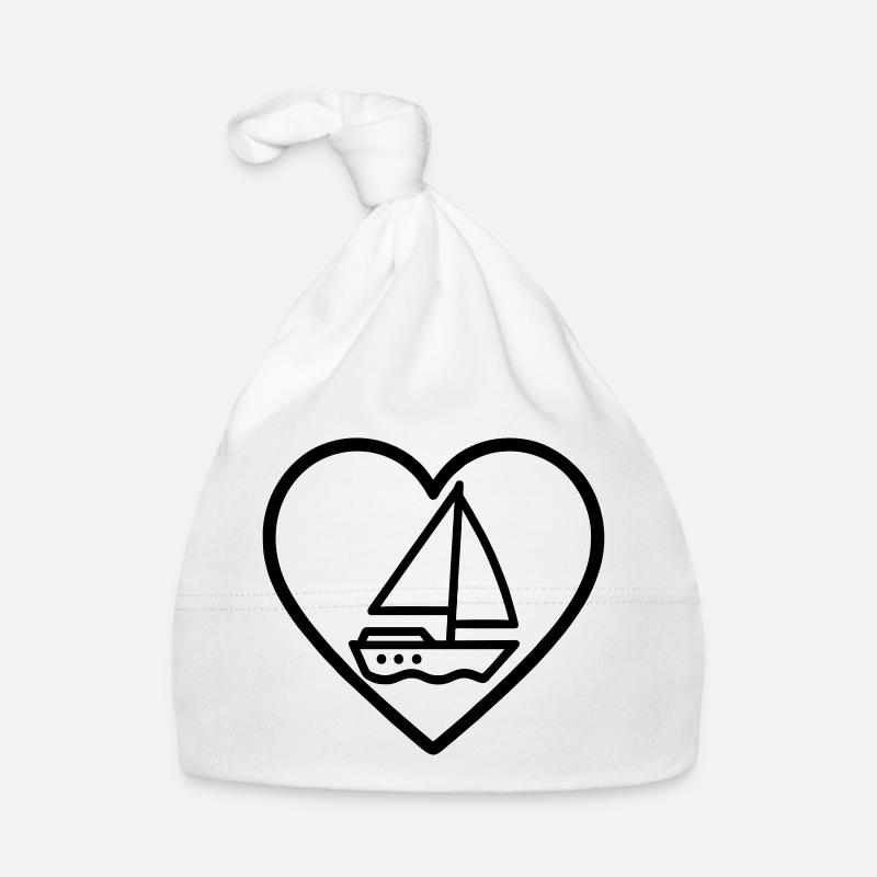 Cuore Vela – Passione Navigazione Baby Bio-Mütze