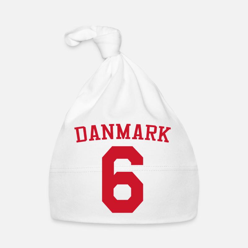 Danemark 6 – Conception du texte rouge Bonnet bio Bébé