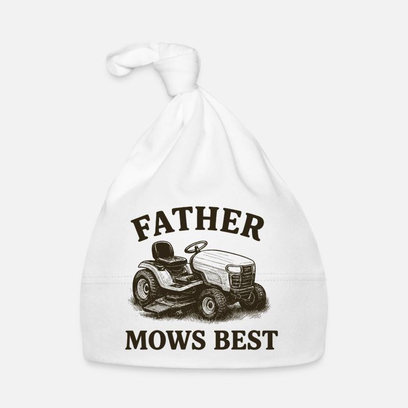 Father mows best Organic Baby Cap