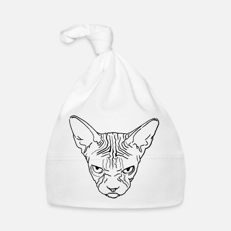 Tête de sphinx Bonnet bio Bébé