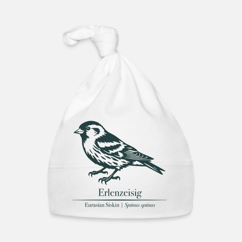 Siskin Silhouette | Ornithology | Drawing Organic Baby Cap