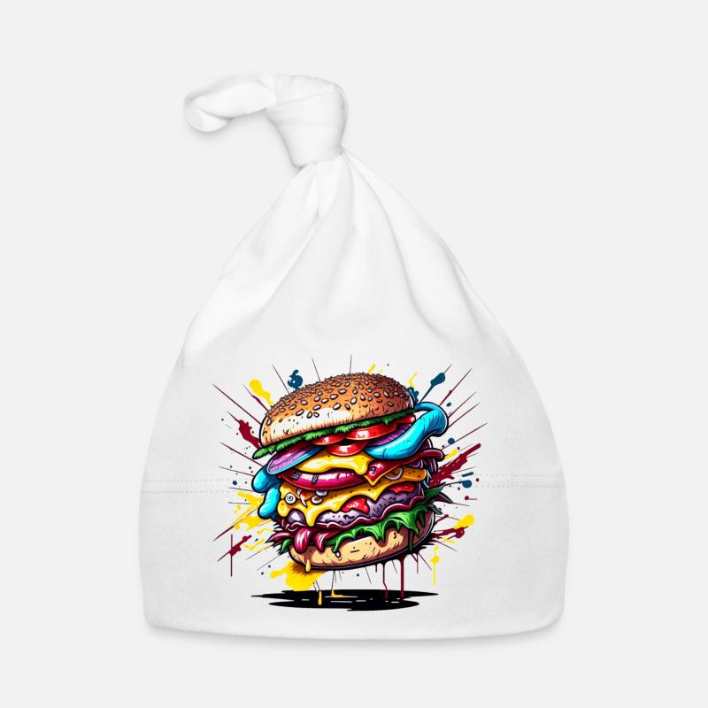 Explosion des couleurs du graffiti de Hambourg Bonnet bio Bébé